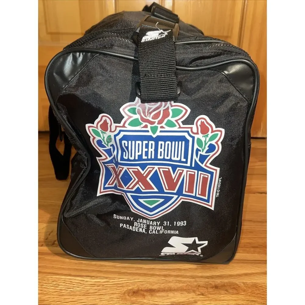 Vintage 1993 STARTER - SUPER BOWL XXVII DUFFLE BAG NFL COWBOYS vs. BILLS
